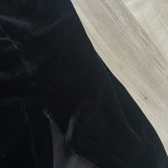 Vintage Maxi Skirt Velvet Black Gothic Modest Long Whimsigoth Size Medium - Picture 6 of 7